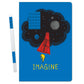 LEGO Stationery Notebook 4x6 Blue Brick with Blue Gel Pen Set - Imagine (52523) IQ Hong Kong, Ltd.