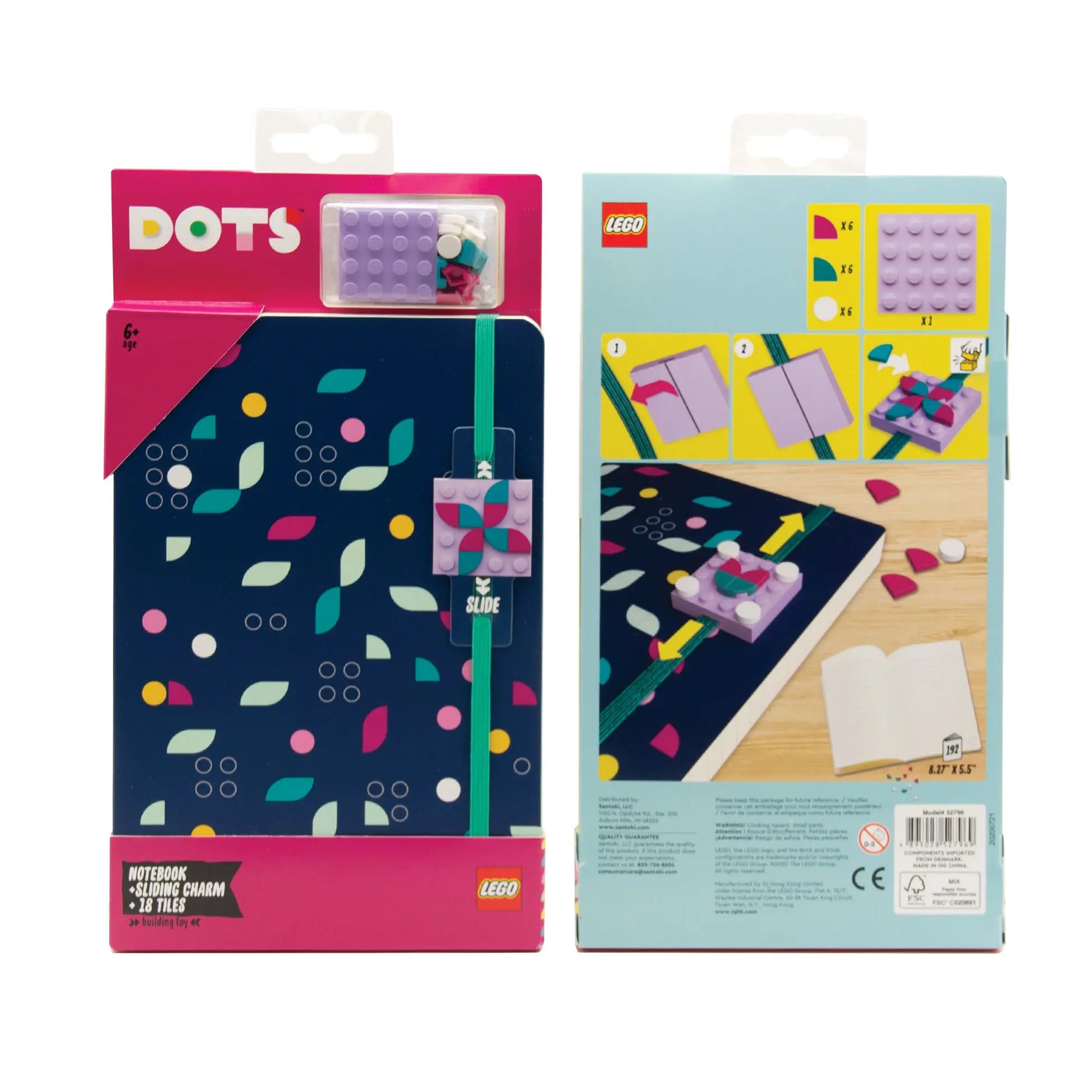 LEGO DOTS Notebook with Sliding Charm (52796) IQ Hong Kong, Ltd.