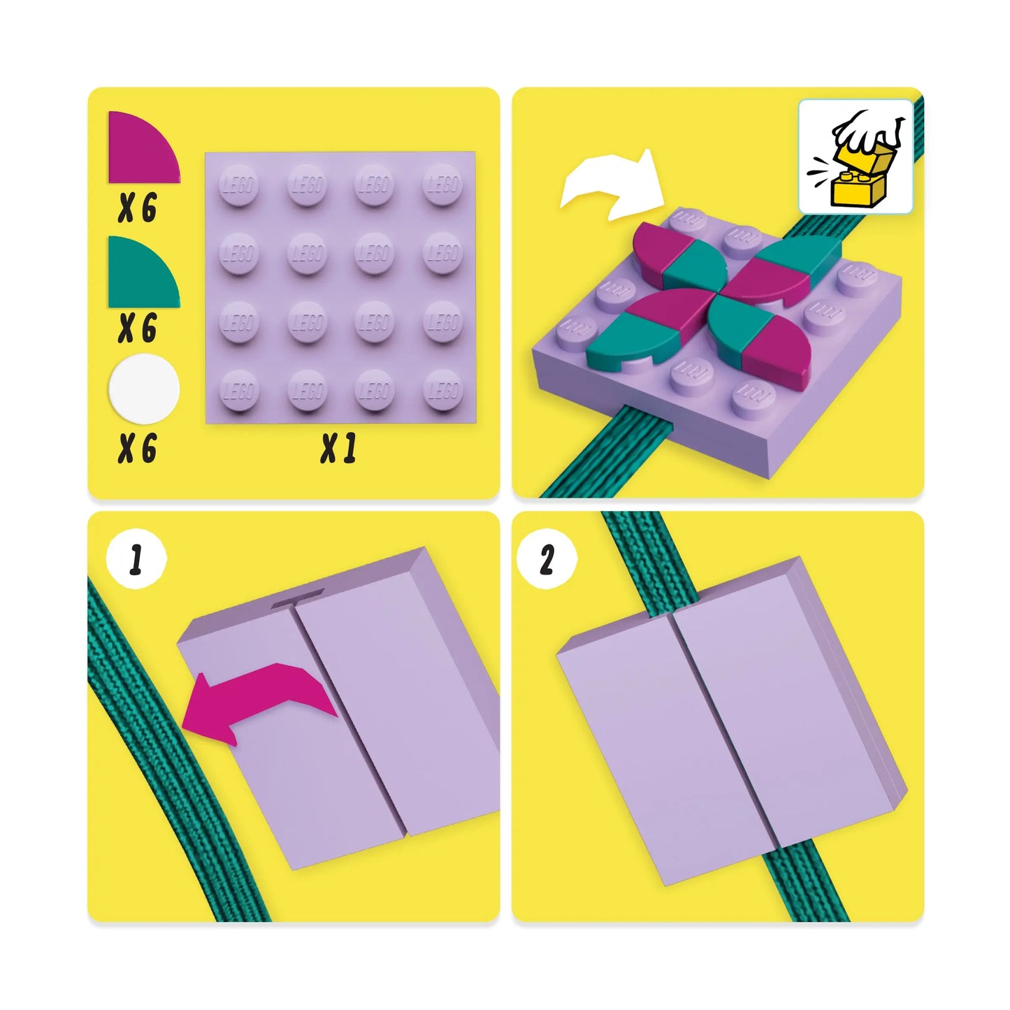 LEGO DOTS Notebook with Sliding Charm (52796) IQ Hong Kong, Ltd.