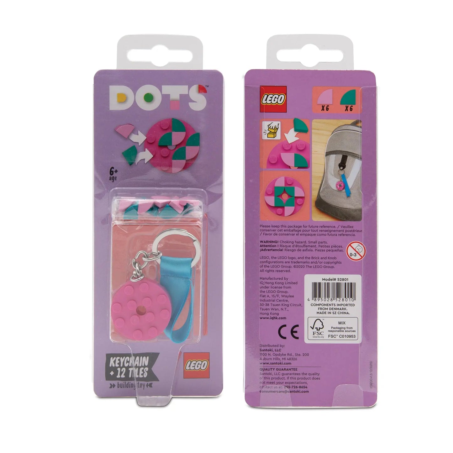 LEGO DOTS Keychain with LEGO Tiles IQ Hong Kong, Ltd.