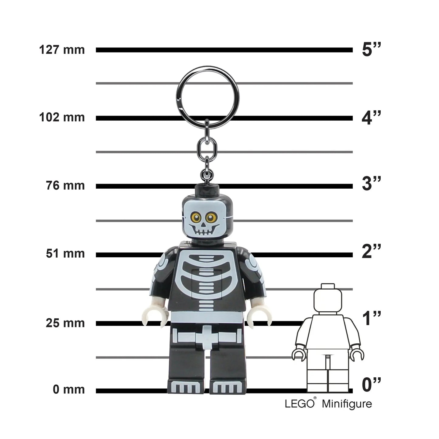 LEGO Minifigures Keychain Light - Skeleton Guy (KE137H) IQ Hong Kong, Ltd.