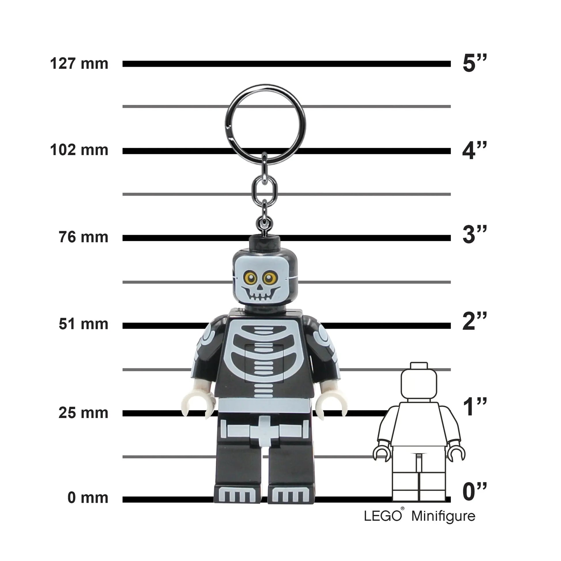 LEGO Minifigures Keychain Light - Skeleton Guy (KE137H) IQ Hong Kong, Ltd.