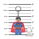 LEGO DC Super Heroes Superman 175% Scale Minifigure LED Keychain Light